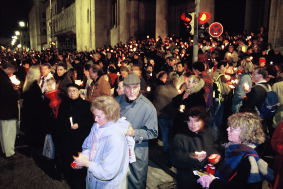 Candlelight Vigil against Xenophobia (February 1, 1993)